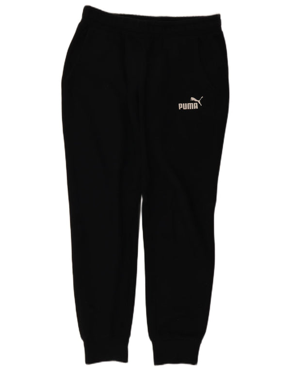 Puma Mens Tracksuit Trousers Joggers Medium Black Cotton