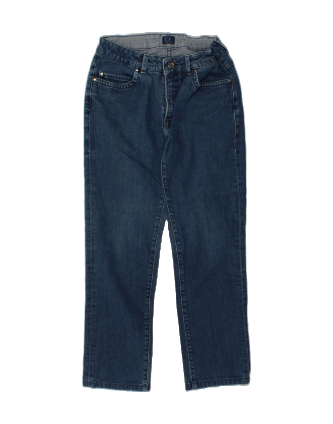 TRUSSARDI Womens Straight Jeans W28 L27 Blue Cotton Vintage Trussardi and Second-Hand Trussardi from Messina Hembry 