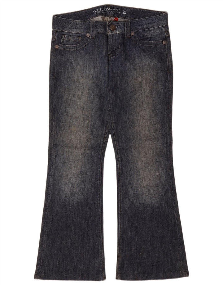 Guess Womens Flared Jeans W30 L29 Blue Cotton