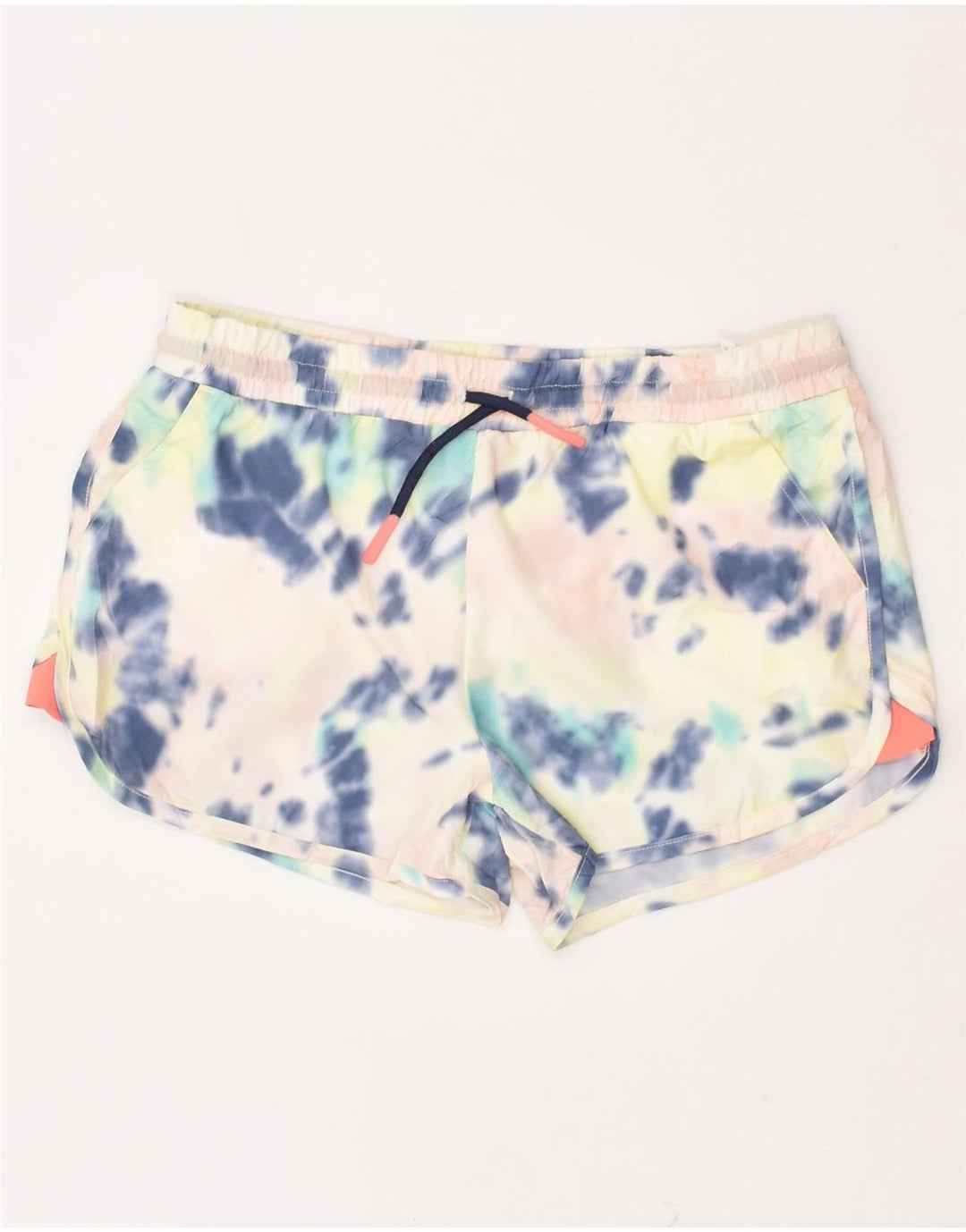 EDDIE BAUER Girls Sport Shorts 14-15 Years Large  Off White Tie Dye | Vintage Eddie Bauer | Thrift | Second-Hand Eddie Bauer | Used Clothing | Messina Hembry 