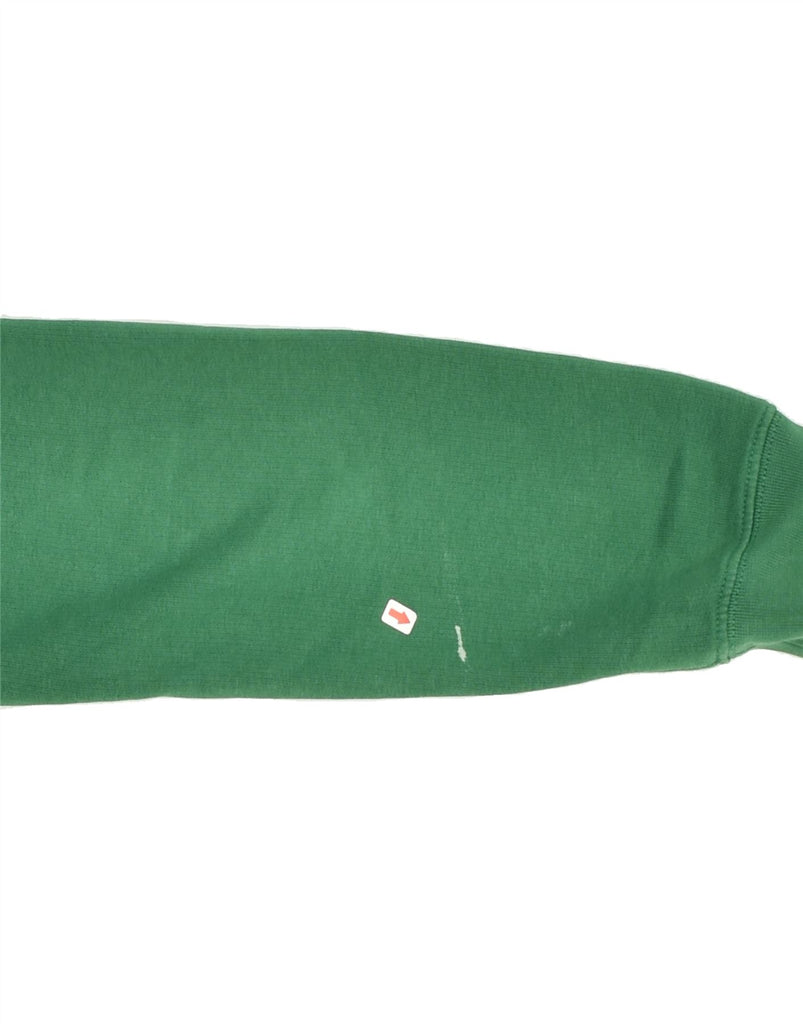 CHAMPION Mens Graphic Hoodie Jumper XS Green Cotton | Vintage Champion | Thrift | Second-Hand Champion | Used Clothing | Messina Hembry 