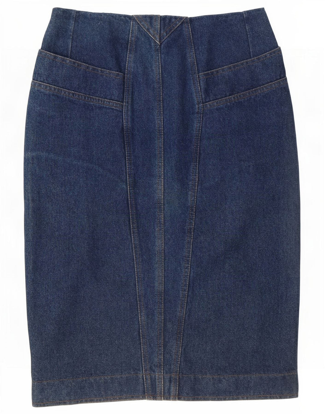 Vintage Womens Denim Skirt Small W26 Blue
