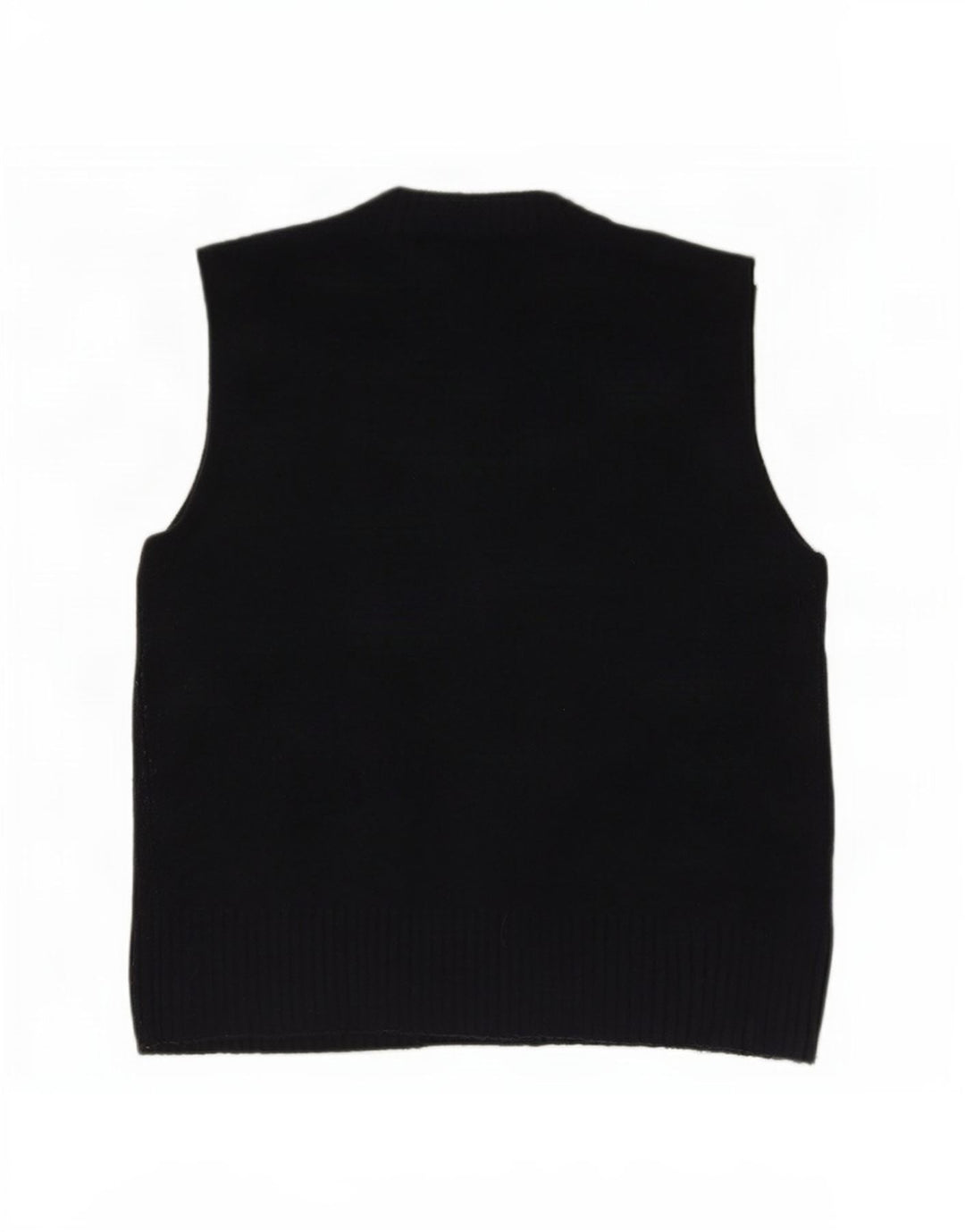 Zara Womens Vest Tank Top UK 14 Medium Navy Blue Acrylic