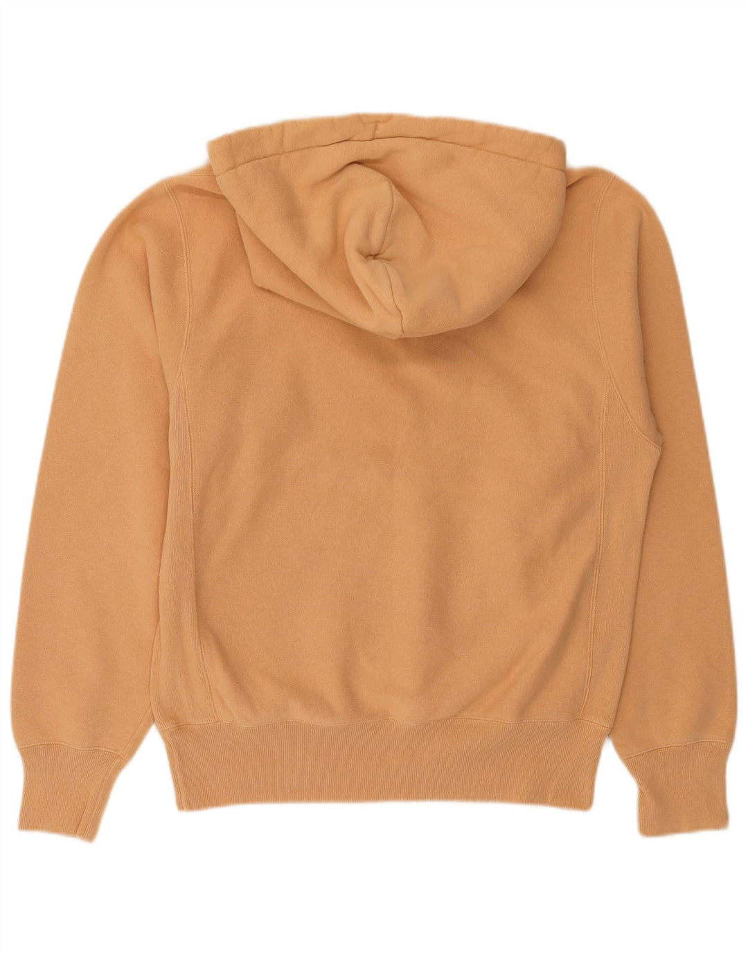 Champion Mens Hoodie Jumper Small Orange Cotton