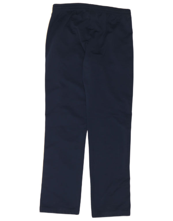 Asics Mens Tracksuit Trousers Small  Navy Blue Colourblock Polyester