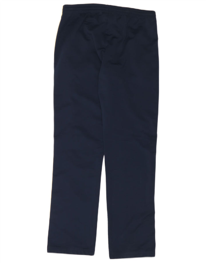 Asics Mens Tracksuit Trousers Small  Navy Blue Colourblock Polyester
