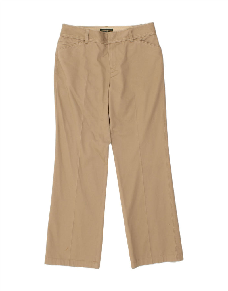 EDDIE BAUER Womens Straight Casual Trousers US 10 Large W32 L31  Beige Vintage Eddie Bauer and Second-Hand Eddie Bauer from Messina Hembry 