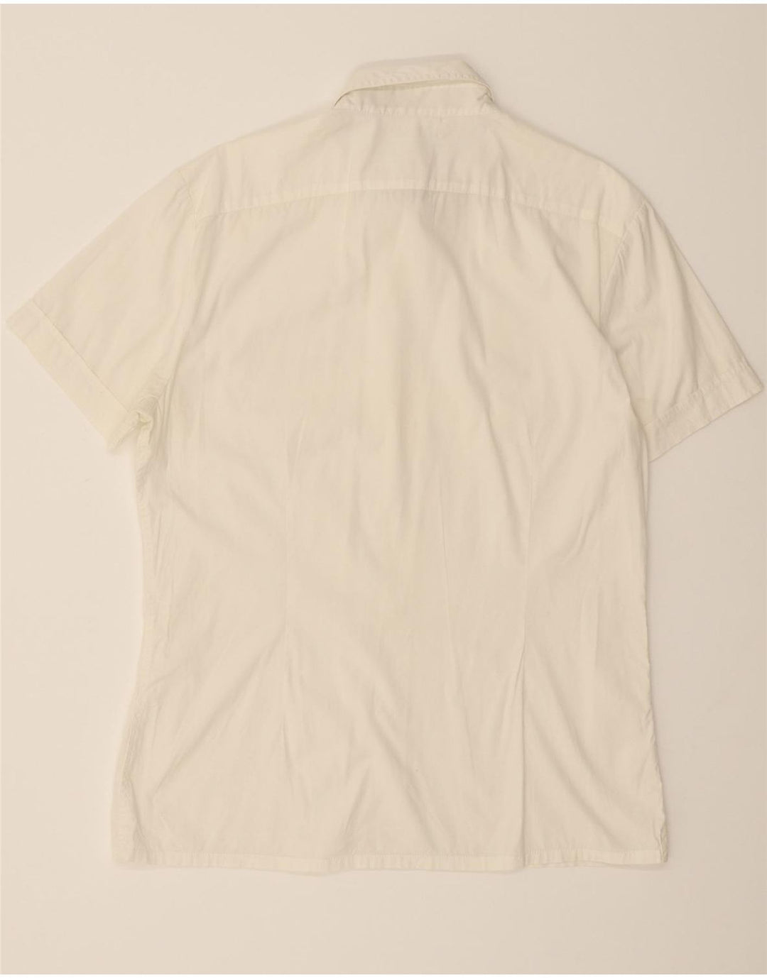 GUESS Mens Short Sleeve Shirt Medium White Vintage Guess and Second-Hand Guess from Messina Hembry 