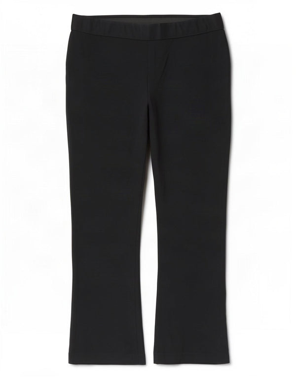 Marks & Spencer Womens Bootcut Casual Trousers UK 16 Large W34 L28 Black