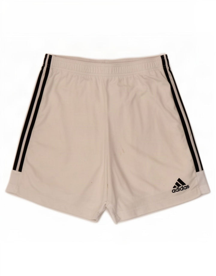 Adidas Mens Aeroready Sport Shorts Large White Polyester