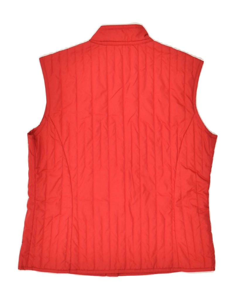 ELLESSE Womens Padded Gilet UK 10 Small Red Polyester | Vintage Ellesse | Thrift | Second-Hand Ellesse | Used Clothing | Messina Hembry 