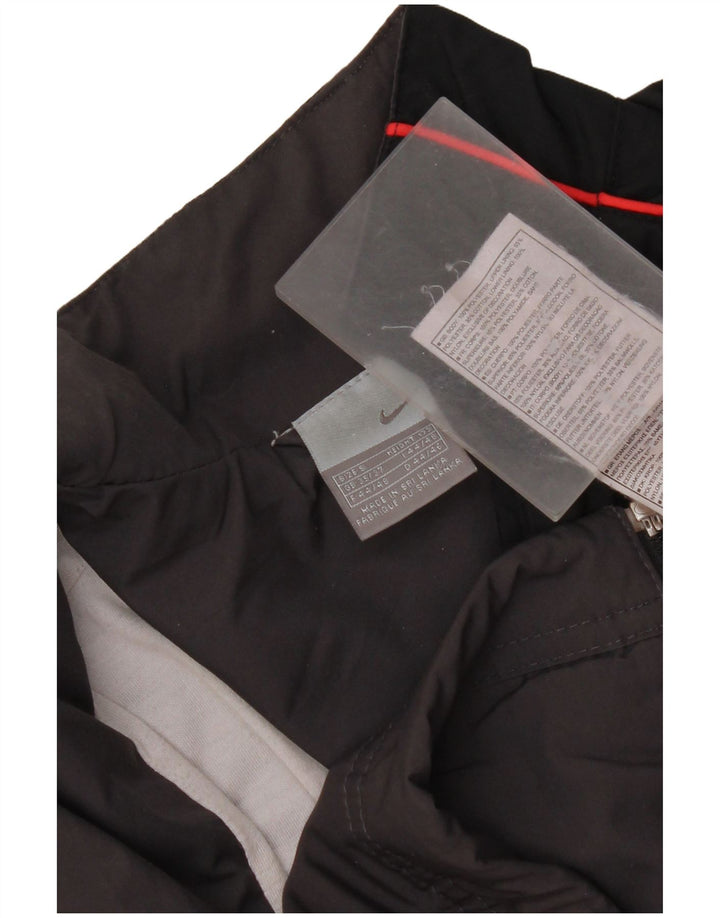 Nike Mens Tracksuit Top Jacket UK 35/37 Small Grey Colourblock Polyester