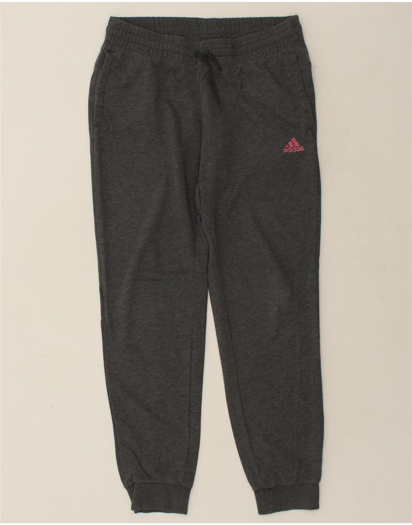 ADIDAS Womens Graphic Tracksuit Trousers Joggers UK 12 Medium Grey Cotton Vintage Adidas and Second-Hand Adidas from Messina Hembry 