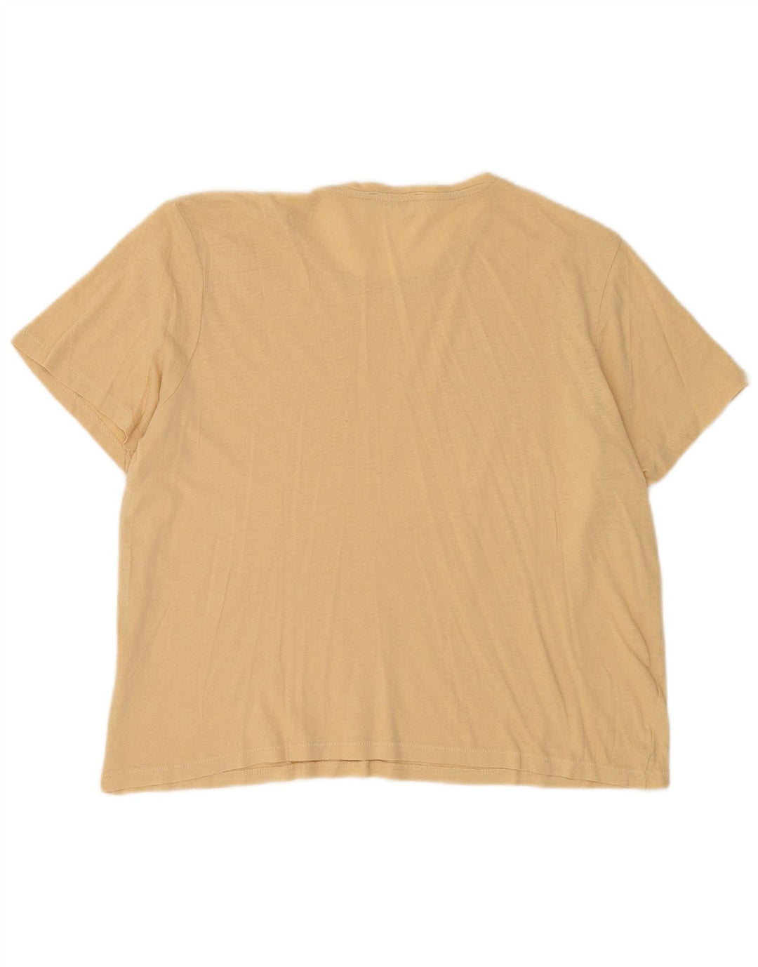 Zara Womens T-Shirt Top UK 16 Large Beige
