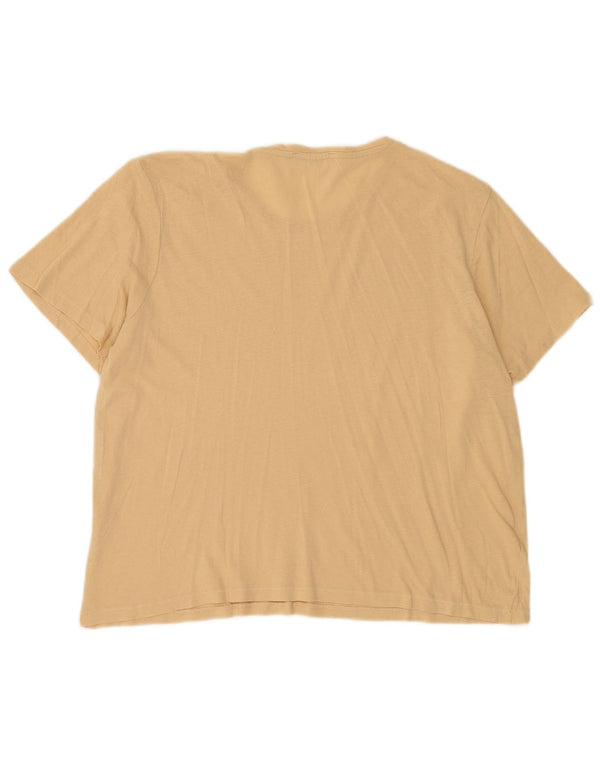 Zara Womens T-Shirt Top UK 16 Large Beige