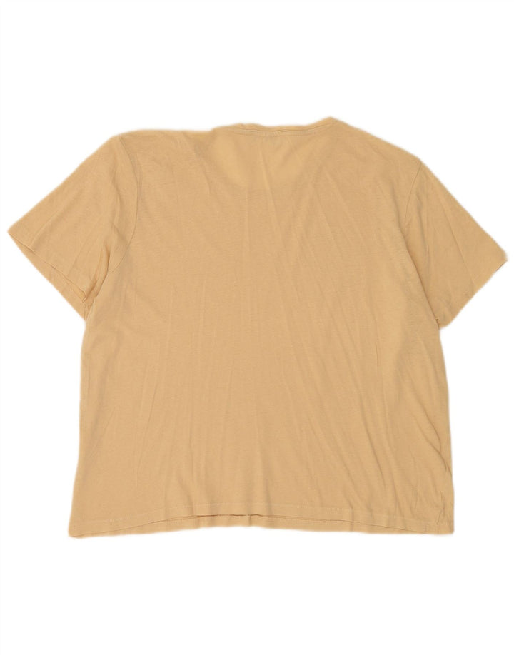 Zara Womens T-Shirt Top UK 16 Large Beige