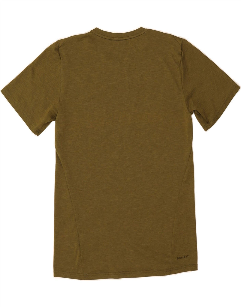 NIKE Mens Dri Fit T-Shirt Top Small Khaki Polyester Vintage Nike and Second-Hand Nike from Messina Hembry 