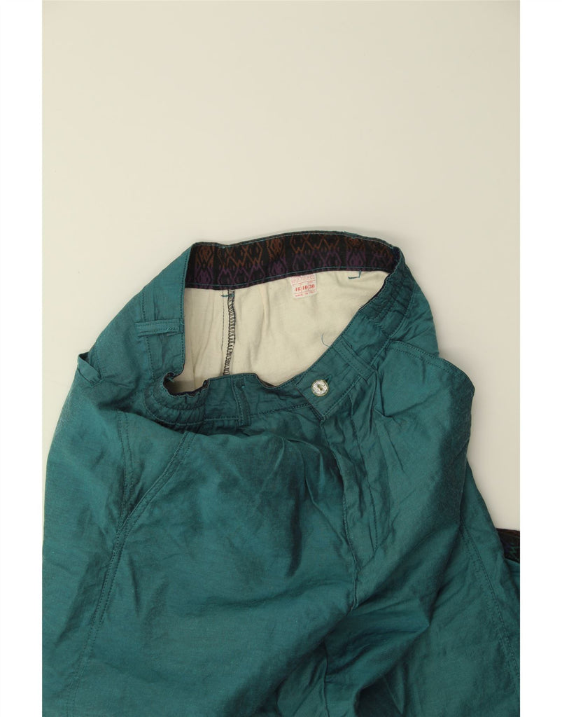 MASH Womens Straight Casual Trousers W30 L29 Turquoise Cotton Vintage Mash and Second-Hand Mash from Messina Hembry 