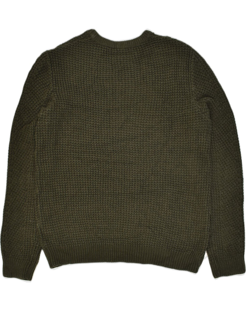 JACK & JONES Mens Crew Neck Jumper Sweater 2XL Khaki Cotton | Vintage Jack & Jones | Thrift | Second-Hand Jack & Jones | Used Clothing | Messina Hembry 