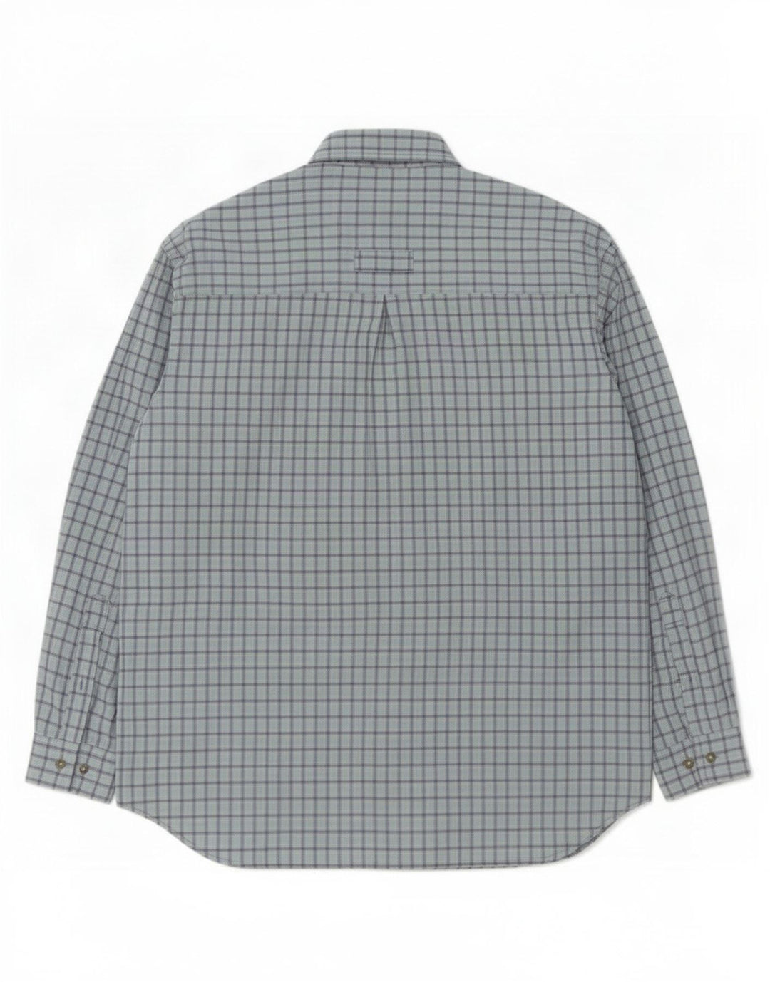 Columbia Mens Shirt Large Blue Check Polyester