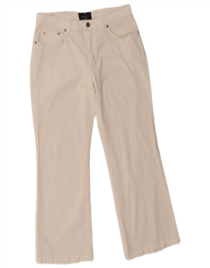 Trussardi Womens Cropped Jeans W28 L26 White Cotton