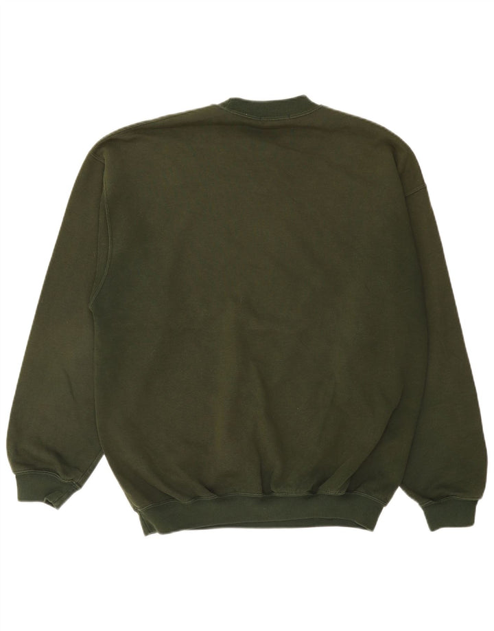 Marks & Spencer Mens Sweatshirt Jumper Medium Khaki Cotton