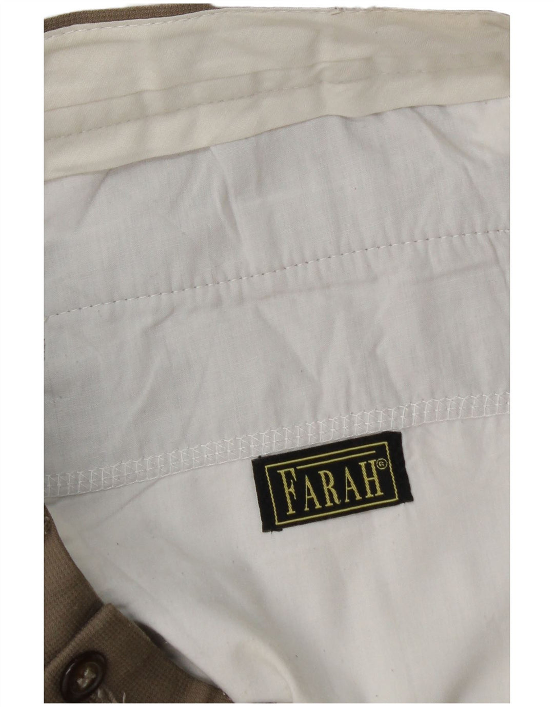 Farah Mens Pegged Suit Trousers W36 L32 Beige