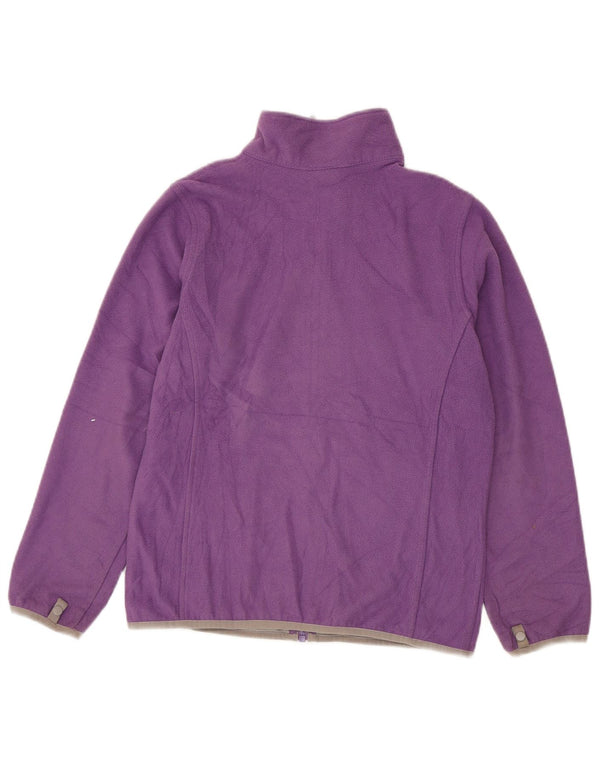 The North Face Girls Liner Fleece Jacket 11-12 Years Large Purple Polyester