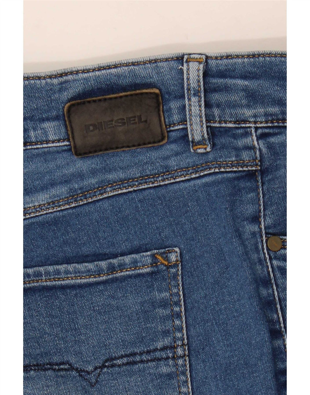 Diesel Womens Sandy Regular Slim Straight Jeans W28 L29 Blue Cotton