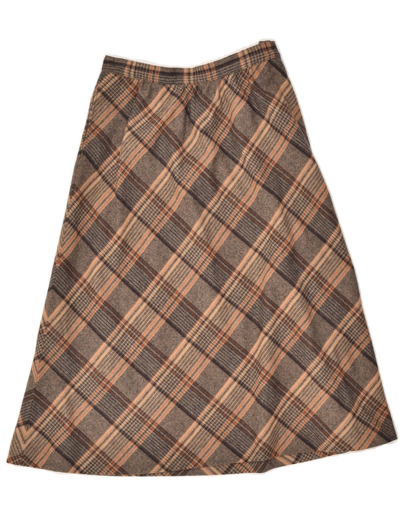 PENDLETON Womens A-Line Skirt W 26 Small Brown Check | Vintage Pendleton | Thrift | Second-Hand Pendleton | Used Clothing | Messina Hembry 