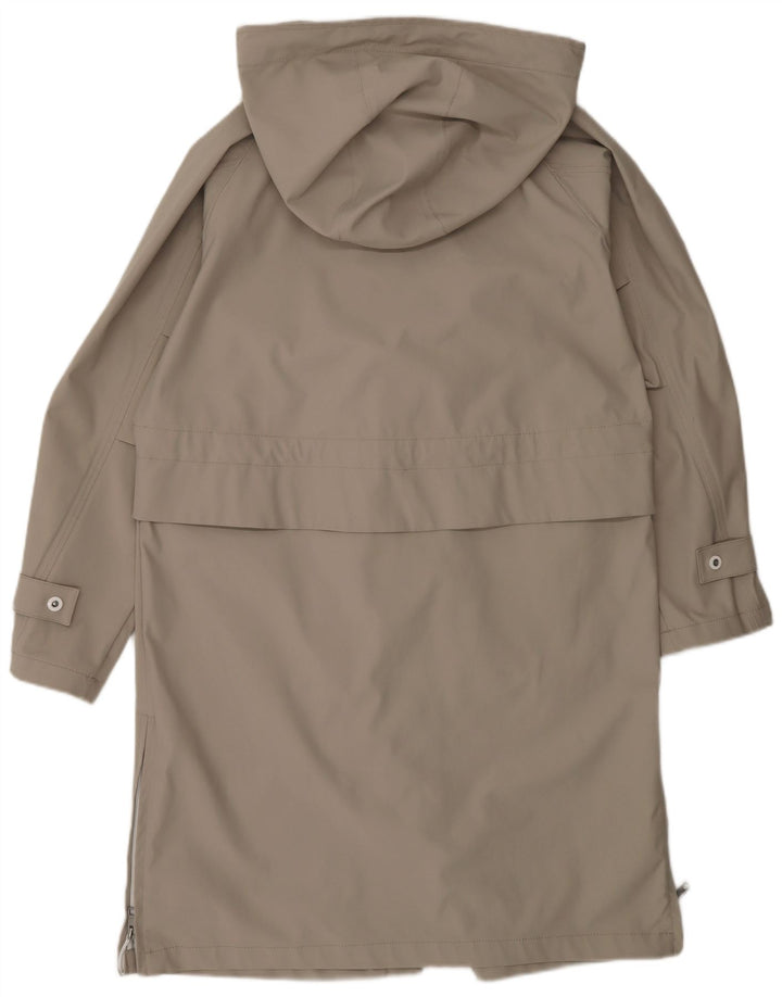 Esprit Womens Hooded Oversized Raincoat UK 6 XS Beige Polyester