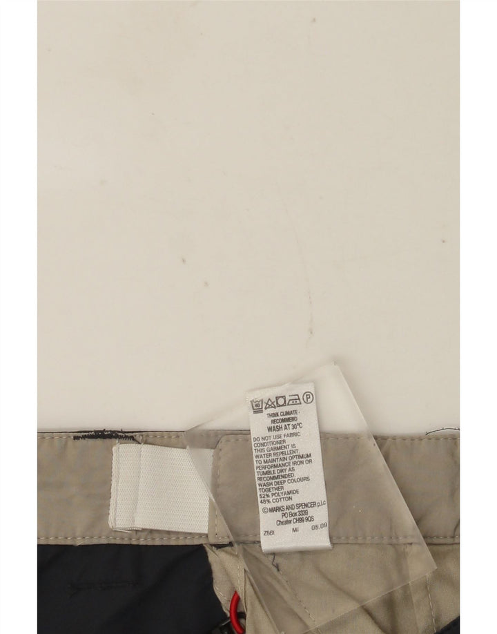 MARKS & SPENCER Mens Cargo Shorts W38 XL Grey Cotton