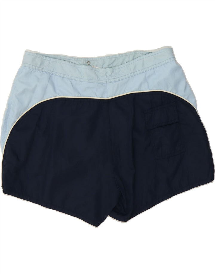 NIKE Mens Swimming Shorts Large  Navy Blue Colourblock Nylon Vintage Nike and Second-Hand Nike from Messina Hembry 