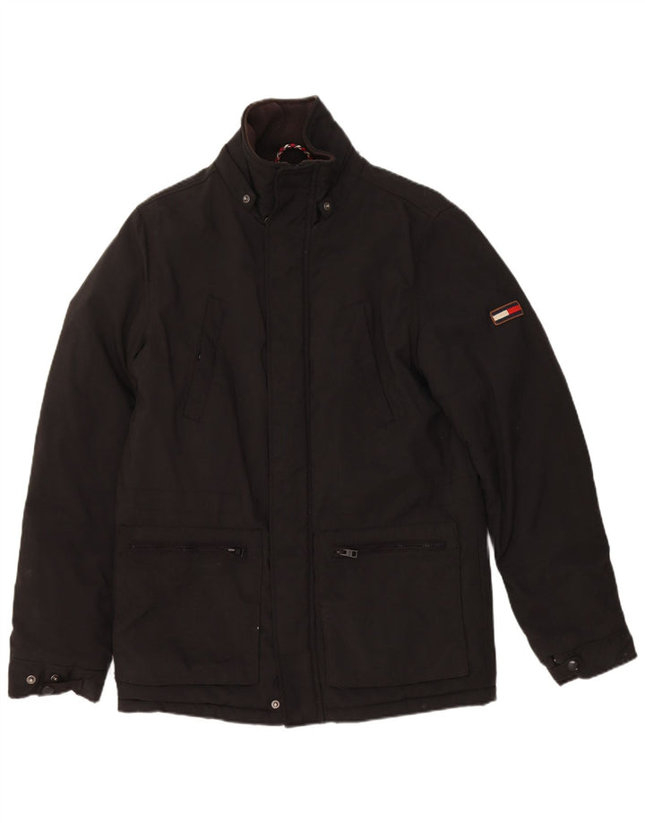 Tommy Hilfiger Mens Utility Jacket UK 36 Small Black