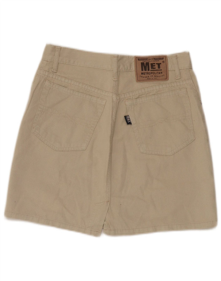 Metropolitan Womens A-Line Skirt W30 Medium Beige Cotton