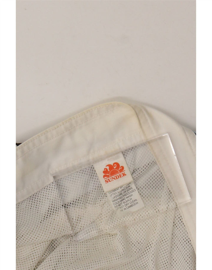 SUNDEK Mens Swimming Shorts Large Black Floral Polyester