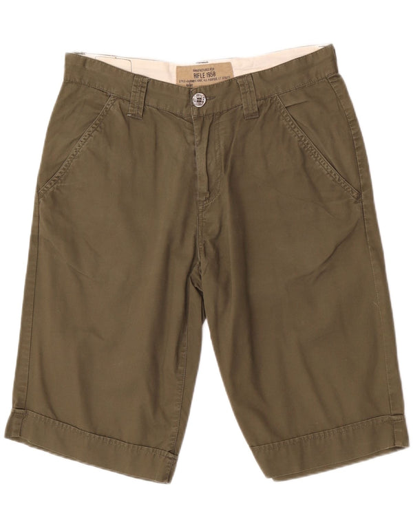 Rifle Mens Chino Shorts W31 Medium Khaki Cotton