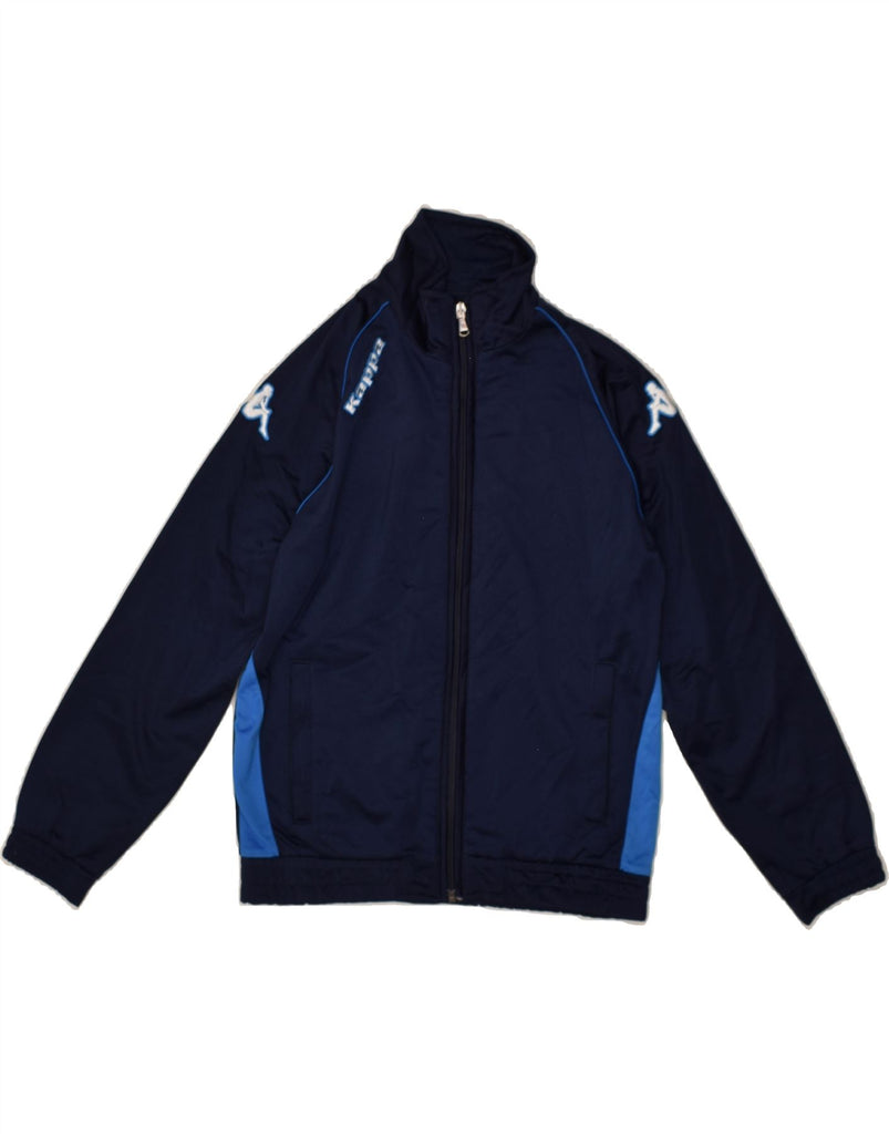 KAPPA Boys Tracksuit Top Jacket 9-10 Years Navy Blue Polyester | Vintage Kappa | Thrift | Second-Hand Kappa | Used Clothing | Messina Hembry 