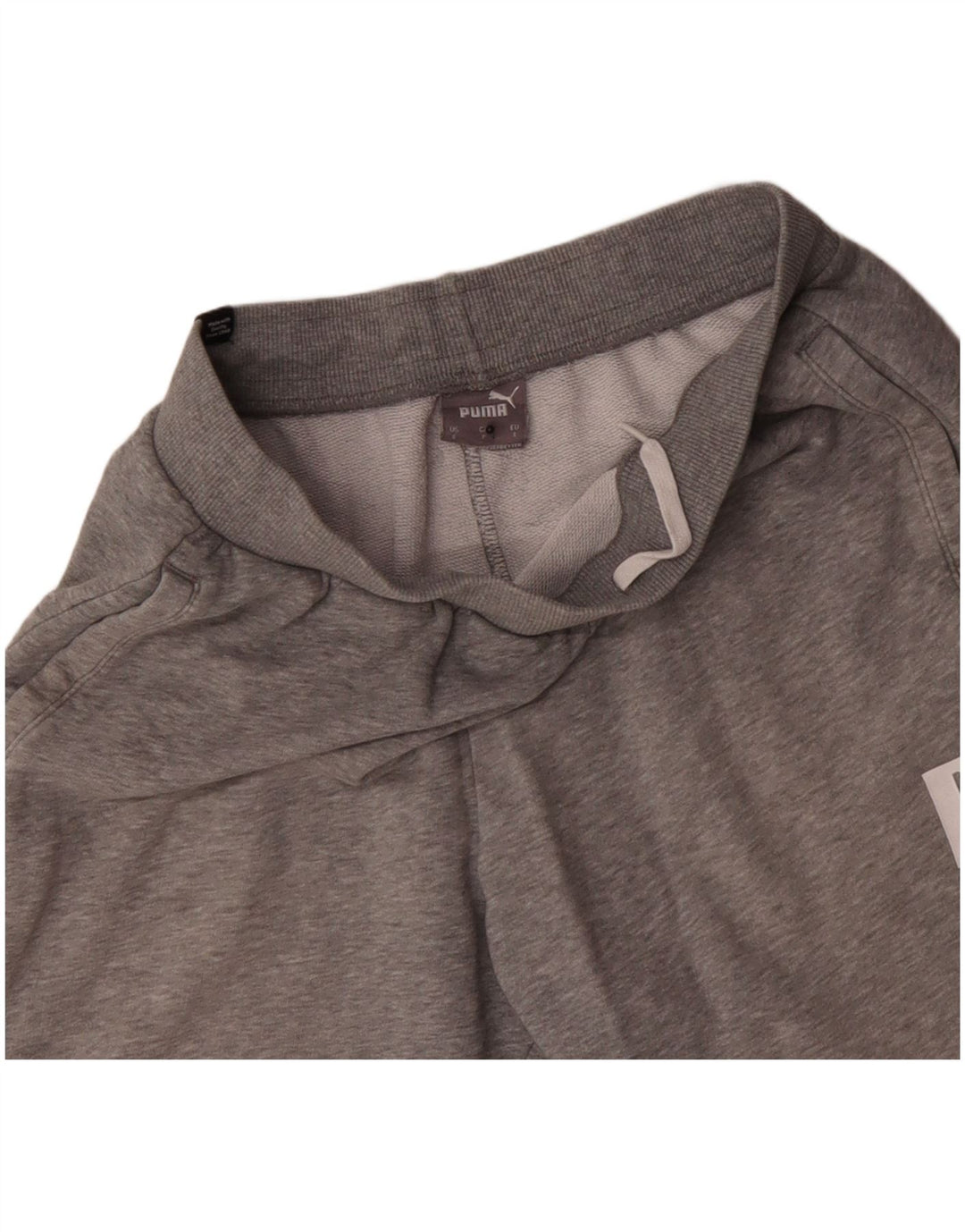 Puma Mens Graphic Sport Shorts Small  Grey Cotton