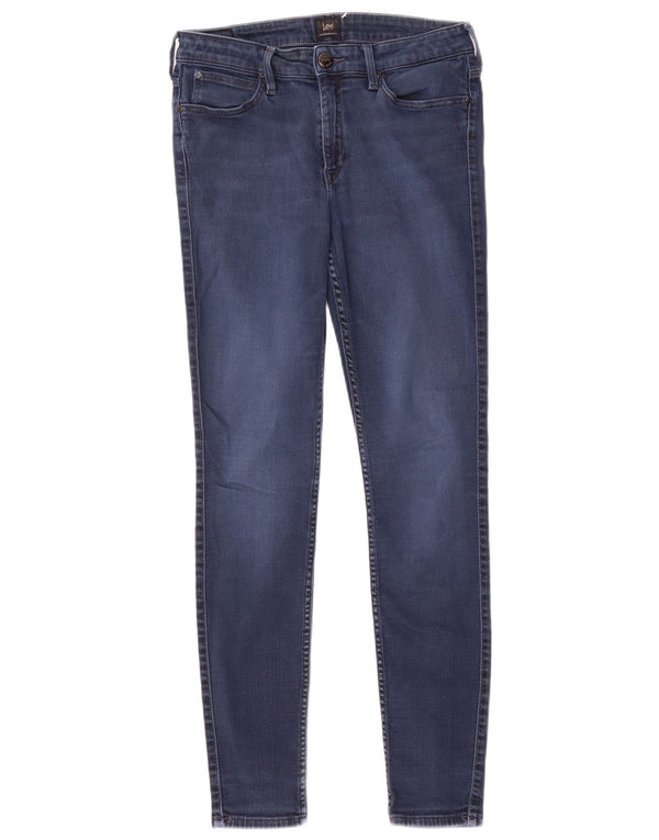 Lee Womens Skinny Jeans W28 L30 Navy Blue Cotton