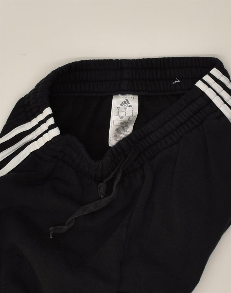 ADIDAS Mens Tracksuit Trousers Joggers Small Black Cotton | Vintage Adidas | Thrift | Second-Hand Adidas | Used Clothing | Messina Hembry 