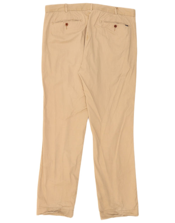 Polo Ralph Lauren Mens Slim Chino Trousers W36 L32 Beige Cotton