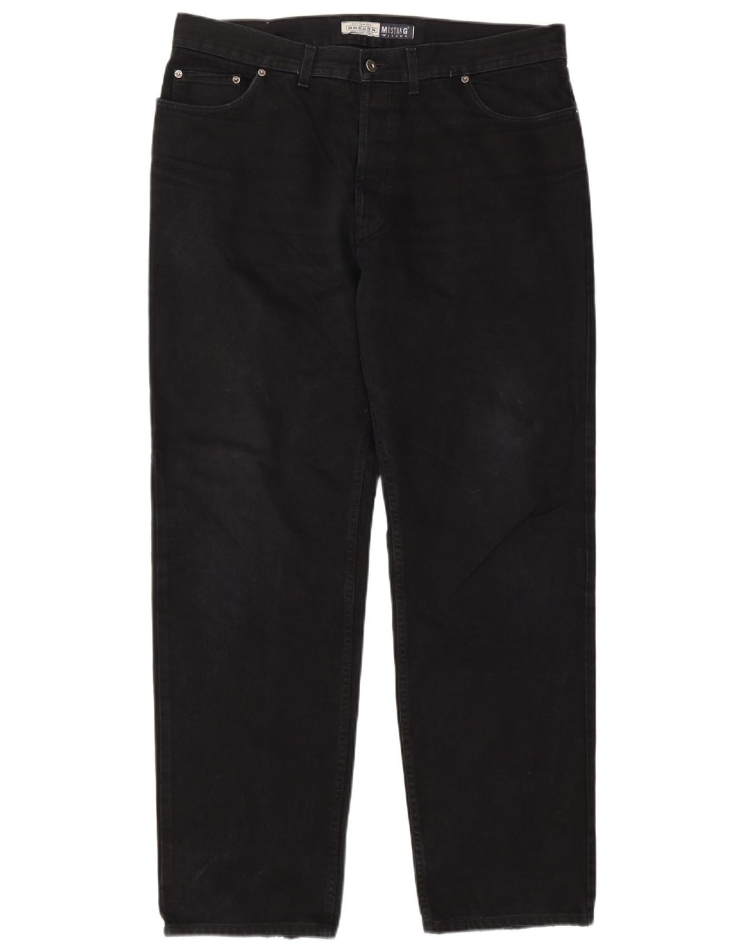 Mustang Mens Oregon Straight Jeans W38 L34 Black