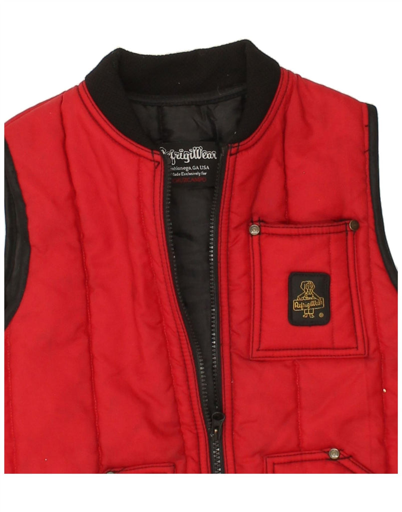 REFRIGIWEAR Boys Padded Gilet 7-8 Years Red Polyamide | Vintage Refrigiwear | Thrift | Second-Hand Refrigiwear | Used Clothing | Messina Hembry 