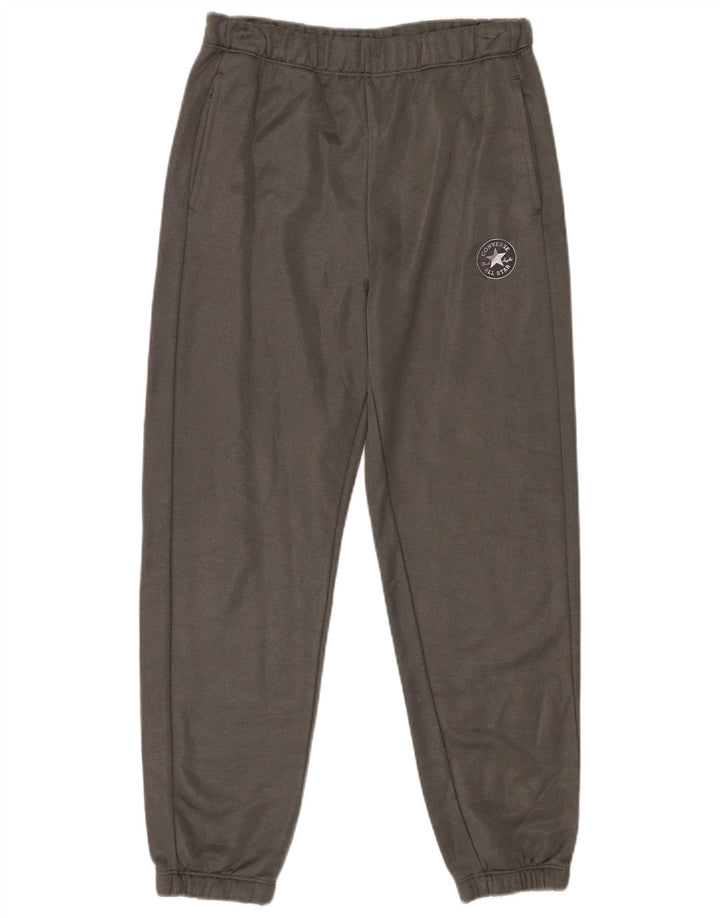 CONVERSE Mens Chuck Taylor Tracksuit Trousers Joggers Small  Grey Cotton