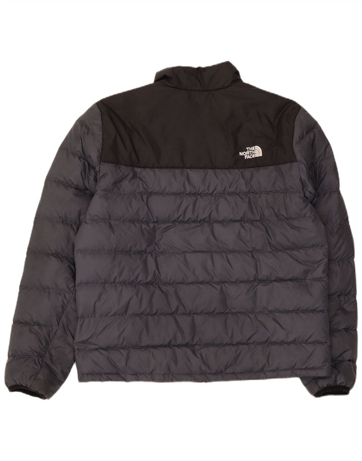 THE NORTH FACE Mens Padded Jacket UK 40 Large Navy Blue Colourblock
