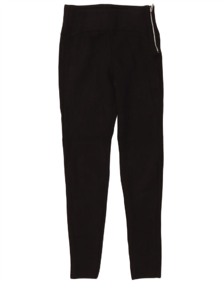 Zara Womens Leggings UK 6 XS  Black Viscose