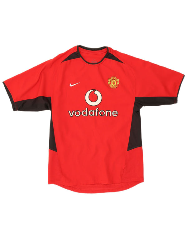 Nike Mens 2002-2004 Manchester United Home Shirt UK 36/38 Small Red Sports