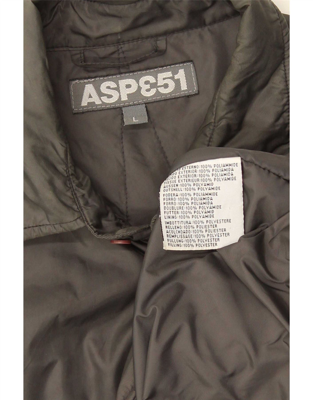 Aspesi Mens Utility Jacket UK 40 Large Grey Polyamide