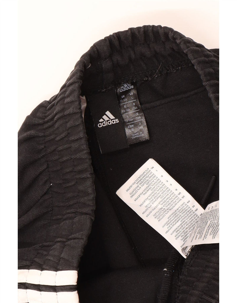 ADIDAS Boys Tracksuit Trousers Joggers 13-14 Years  Black Cotton Vintage Adidas and Second-Hand Adidas from Messina Hembry 